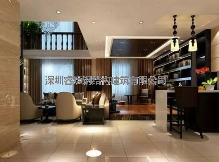 睿婕鋼結(jié)構(gòu)裝修：260平米現(xiàn)代簡(jiǎn)約別墅，黑白色調(diào)一樣出眾(圖1)